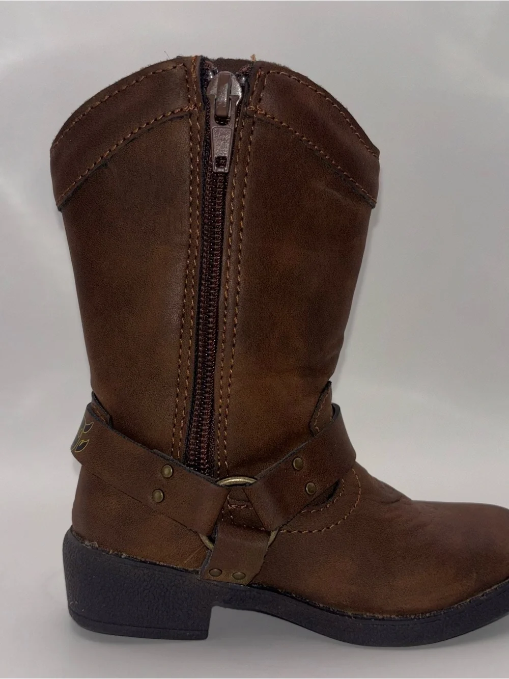 Disney Pixar Toy Story Woody & Forky Cowboy Boots Kids Size 6 Western Brown